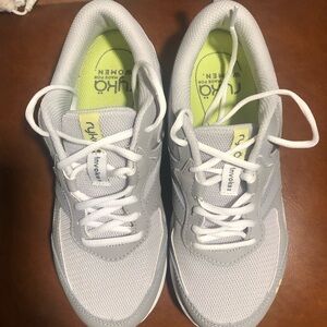 Ryka White and Lime Women's Walking Sneakers